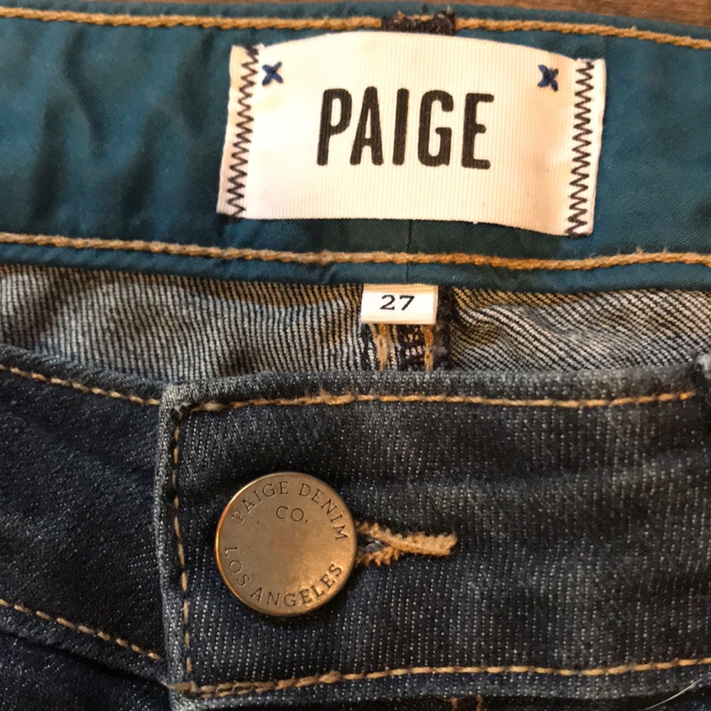 Paige Skyline Skinny Jeans in Fountain Wash, Size 27 (Size 4 approx) - Picture 2 of 8
